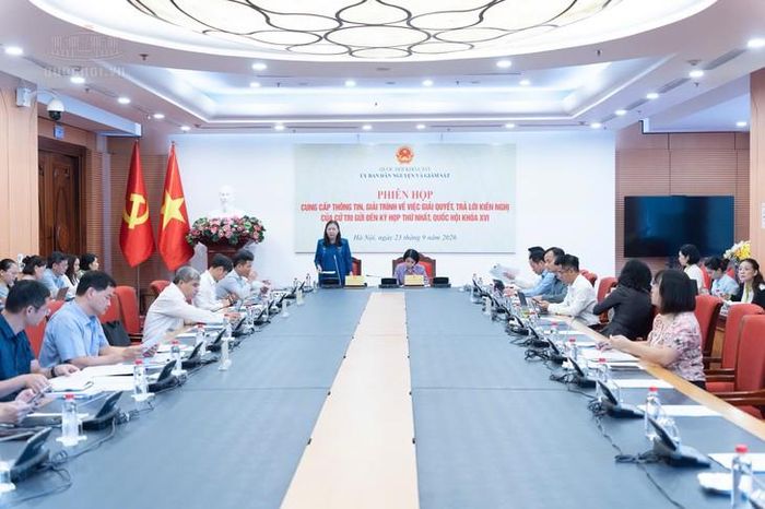 Chủ nhiệm Ủy ban Dân nguyện và Giám sát Lê Thị Nga. Ảnh: Media Quốc hội
