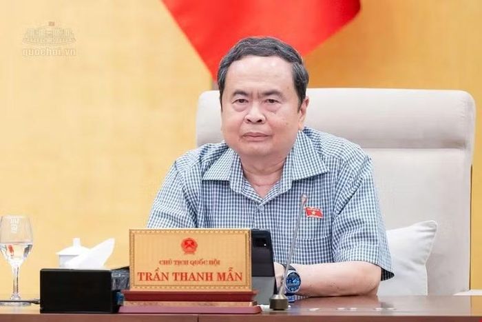 Chủ tịch Quốc hội Trần Thanh Mẫn phát biểu (Ảnh: Quốc hội)