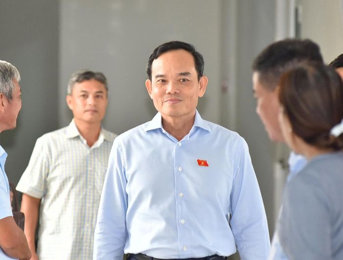  Bí thư Thành ủy TP.HCM Trần Lưu Quang tại buổi tiếp xúc cử tri chiều 24/9. Ảnh: Nguyên Nguyên.