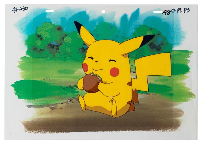  Tấm phim gốc từ loạt phim Pokémon, được ước tính có giá 2.000-3.000 USD. Ảnh: Christie’s.