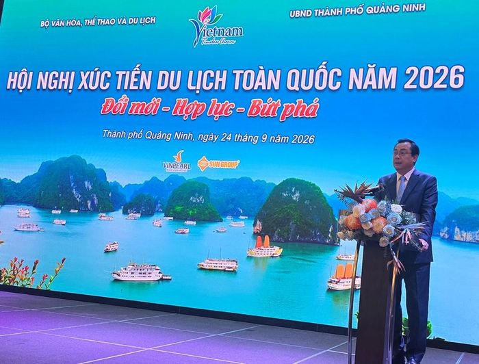 Cục trưởng Cục Du lịch Quốc gia Việt Nam Nguyễn Trùng Khánh phát biểu khai mạc Hội nghị