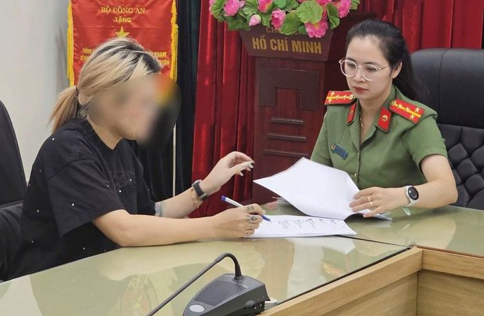 Người đăng video vụ chặn xe ô tô ở chân cầu vượt Bắc Sơn bị công an mời lên làm việc. Ảnh: Công an tỉnh Thái Nguyên