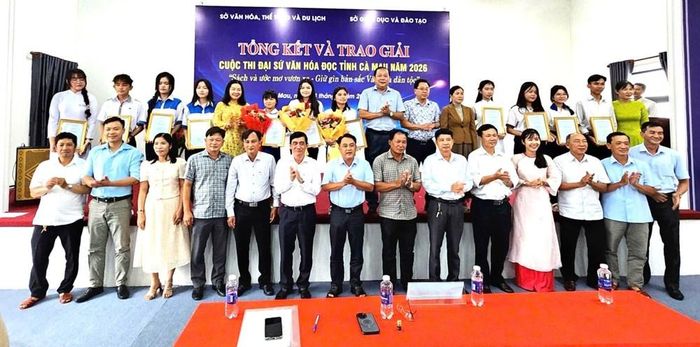 Các đại biểu dự tổng kết cuộc thi “Đại sứ Văn hóa đọc tỉnh Cà Mau năm 2026”