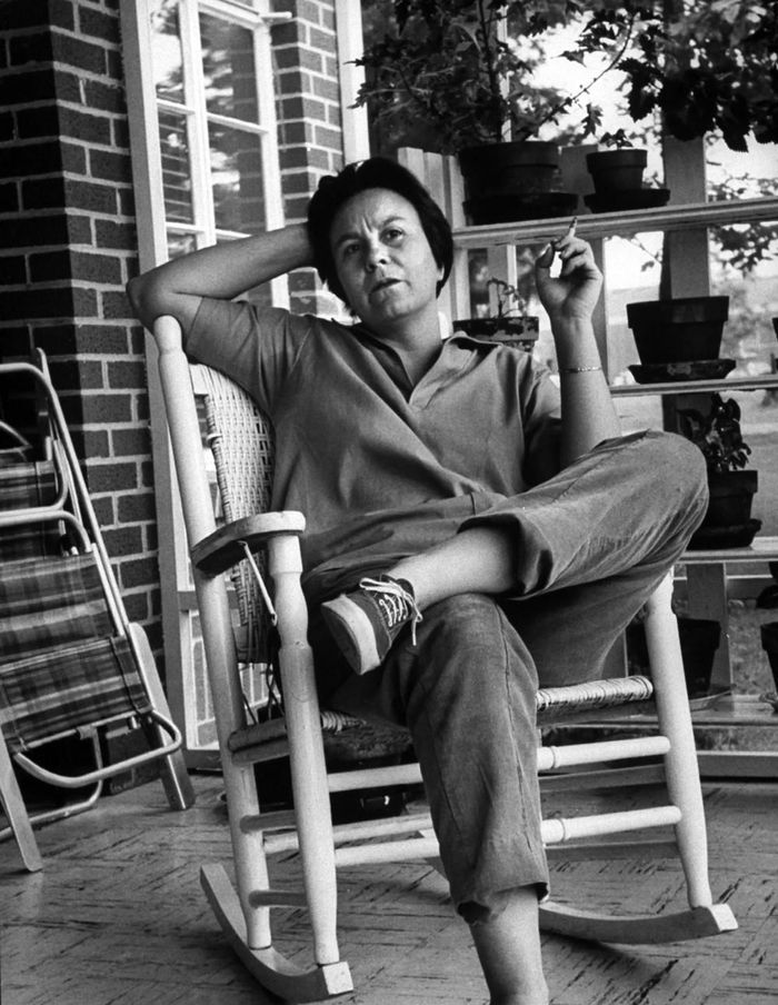 Harper Lee về thăm quê nhà Monroeville, Alabama vào năm 1961. Ảnh: Getty Images