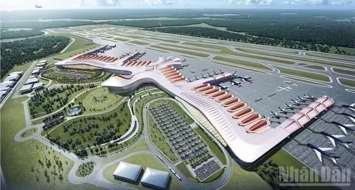 Phối cảnh 3D Cảng hàng không quốc tế Phú Quốc sau khi hoàn thiện. (Ảnh: Báo Nhân Dân)