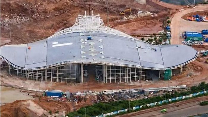 Tiến độ thực hiện Nhà ga Vip. (Ảnh: SUN GROUP)