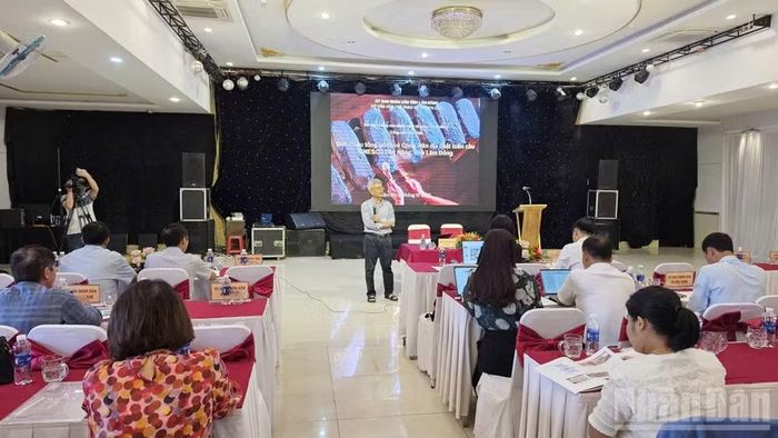 Quang cảnh Hội nghị tập huấn nâng cao nhận thức và năng lực quản lý Công viên địa chất toàn cầu UNESCO Đắk Nông.