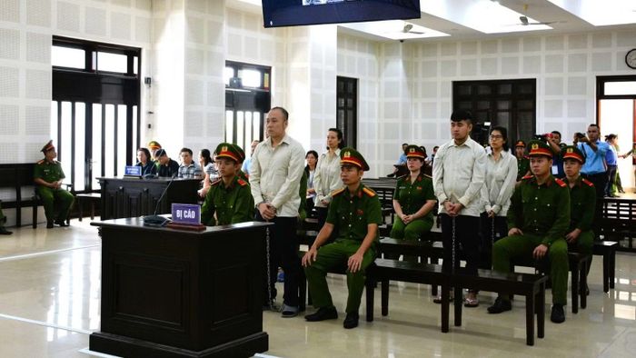 Quang cảnh phiên tòa. (Ảnh: ĐX)