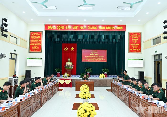 Quang cảnh buổi kiểm tra.