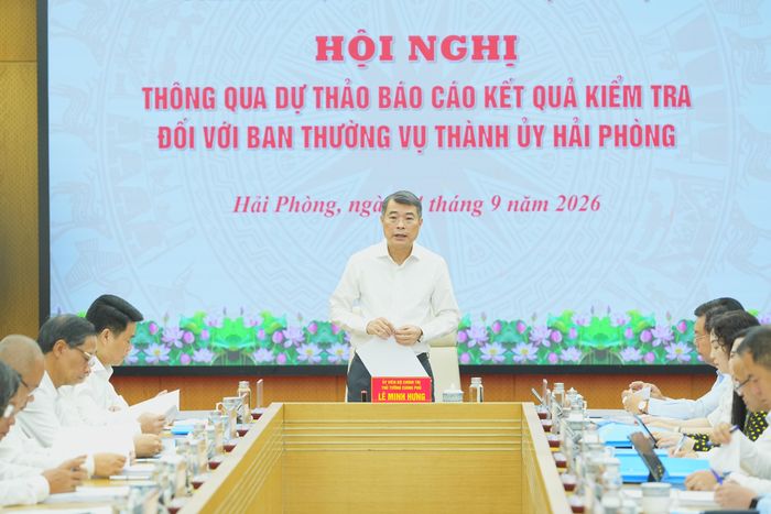  Thủ tướng Lê Minh Hưng phát biểu tại hội nghị. Ảnh: ĐÀM THANH 