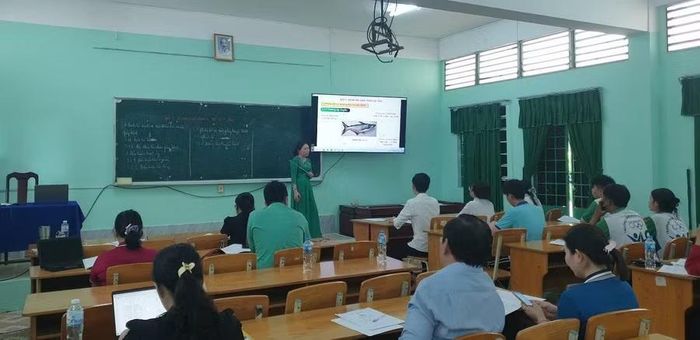 Giờ học tại Trường Cao đẳng Vĩnh Long.
