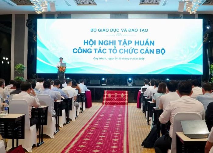 Bộ GD&ĐT tổ chức Hội nghị tập huấn công tác tổ chức cán bộ trong 2 ngày 24-25/9.