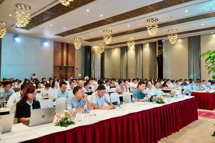 Quang cảnh Hội nghị tập huấn công tác tổ chức cán bộ.