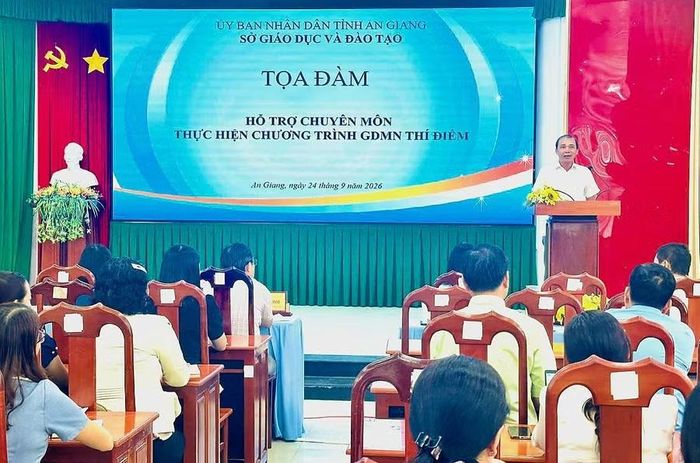 Bộ GD&ĐT Tọa đàm hỗ trợ chuyên môn tại Sở GD&ĐT tỉnh An Giang.