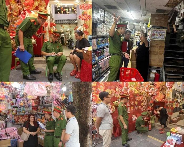 Lực lượng chức năng tuyên truyền tới người dân công tác phòng cháy chữa cháy. Ảnh: CATPHN.