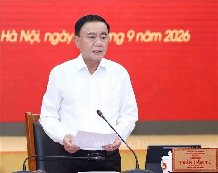 Thường trực Ban Bí thư Trần Cẩm Tú phát biểu chỉ đạo phiên họp. Ảnh: Phương Hoa/TTXVN