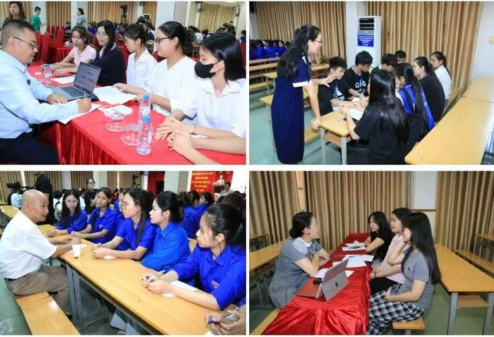 Chuyên gia, cố vấn trực tiếp trao đổi, góp ý, hướng dẫn các đội, nhóm lên ý tưởng, phát triển dự án - Ảnh: LH.