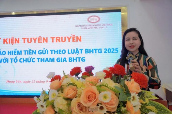 Bà Nguyễn Thị Hiền - Thành viên Hội đồng quản trị DIV phát biểu chỉ đạo tại hội nghị.