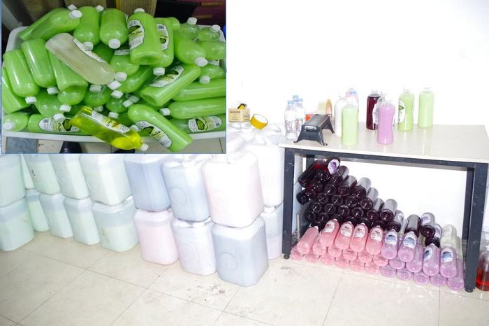 Số rượu không rõ nguồn gốc được cơ quan chức năng phát hiện.
