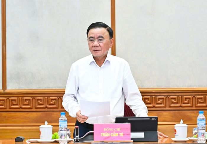 Thường trực Ban Bí thư Trần Cẩm Tú. Ảnh: PV.