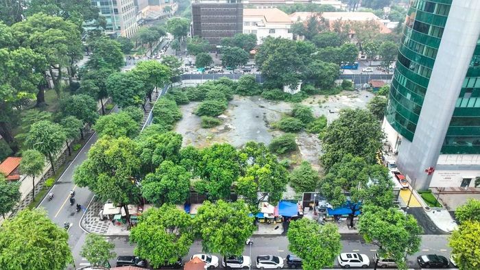 Khu đất số 8 - 12 Lê Duẩn có giá trị khoảng 3.422 tỷ đồng dùng để thanh toán hợp đồng BT cho dự án cầu Cần Giờ. Ảnh: Duy Anh.