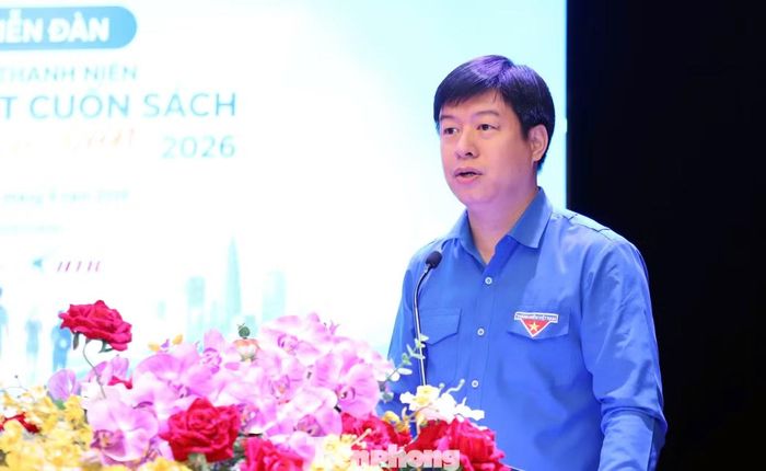 Anh Lê Hải Long phát biểu tại chương trình. Ảnh: Đăng Hải
