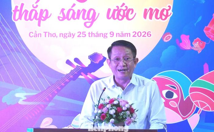 Ông Hồ Thanh Hải - Giám đốc Trung tâm Công tác xã hội TP. Cần Thơ phát biểu tại sự kiện.