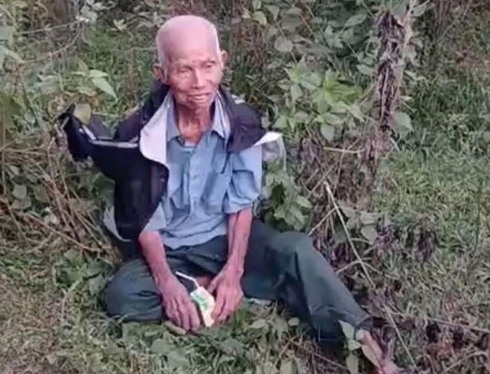 Khu vực tìm thấy ông Dụ. Ảnh: CTV