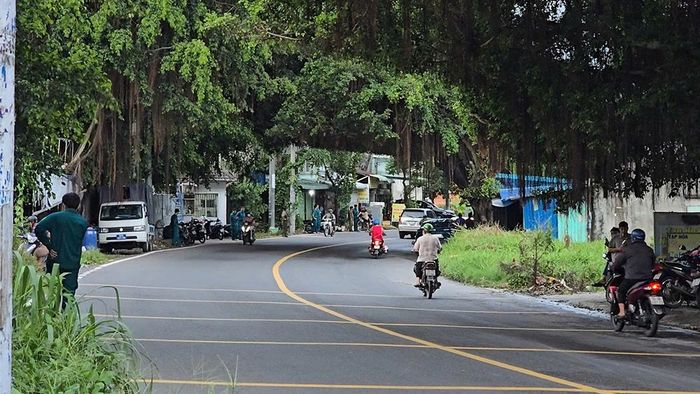 Khu vực hiện trường xảy ra vụ án mạng. Ảnh: T.L.