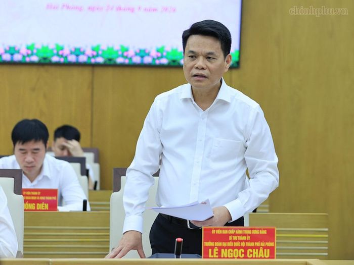 Bí thư Thành ủy Hải Phòng Lê Ngọc Châu kiến nghị với Trung ương những vướng mắc của thành phố cần tháo gỡ