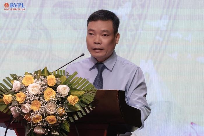  Phó Cục trưởng Cục Báo chí (Bộ Văn hóa, thể thao và du lịch) Đặng Khắc Lợi phát biểu khai mạc Hội nghị. Ảnh: NH.
