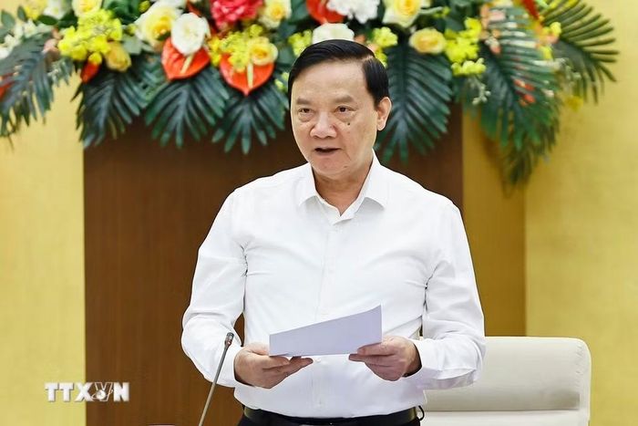 Phó Chủ tịch Quốc hội Nguyễn Khắc Định phát biểu. (Ảnh: Doãn Tấn/TTXVN)