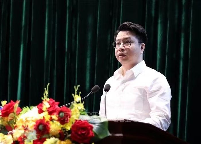 Phó Bí thư Thường trực Tỉnh ủy Lạng Sơn Trần Quân phát biểu chỉ đạo tại Hội nghị.