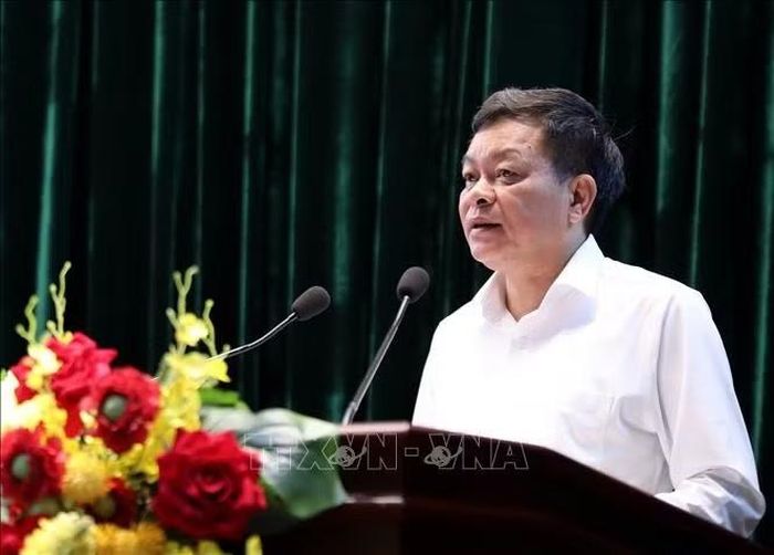 Trưởng Ban Tuyên giáo Tỉnh ủy Lạng Sơn Nguyễn Quốc Khánh quán triệt Kế hoạch của Ban Thường vụ Tỉnh ủy thực hiện Nghị quyết số 25-NQ/TW và Chương trình hành động của Ban Thường vụ Tỉnh ủy thực hiện Chỉ thị số 07-CT/TW.