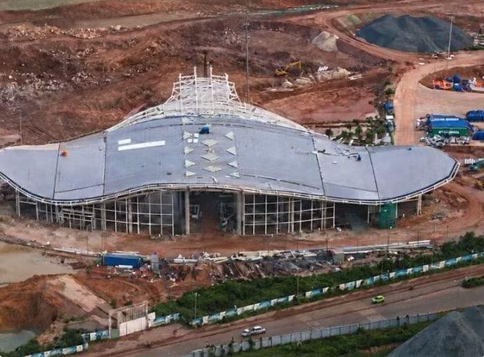 Nhà ga VIP có diện tích sàn 9.890 m2.