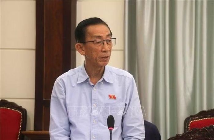 PGS.TS Trần Hoàng Ngân, đại biểu Quốc hội tham dự và phát biểu tại hội nghị.
