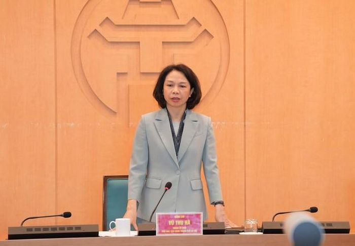 Phó Chủ tịch UBND Thành phố Hà Nội Vũ Thu Hà phát biểu tại hội nghị (Ảnh: Phạm Linh).