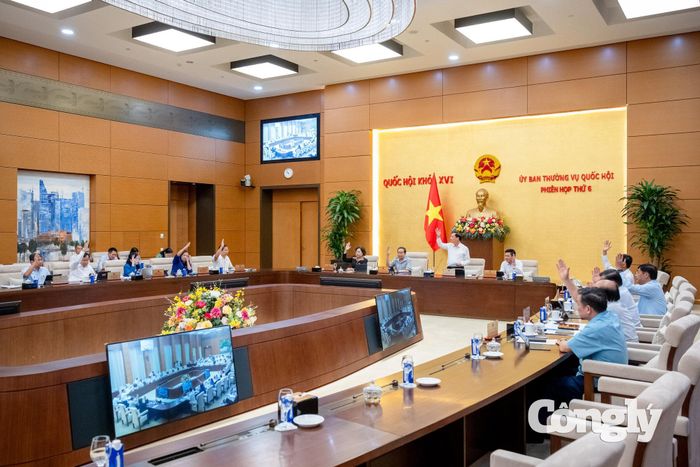 100% thành viên UBTVQH biểu quyết thông qua về mặt nguyên tắc dự thảo Nghị quyết quy định về chế độ bảo vệ Thẩm phán.