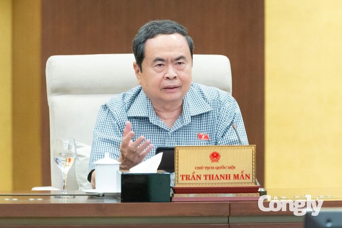 Chủ tịch Quốc hội Trần Thanh Mẫn phát biểu ý kiến