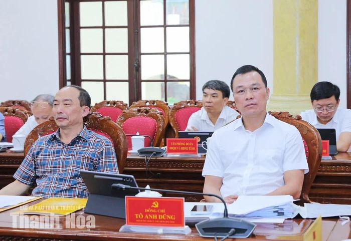 Chủ tịch UBND tỉnh Tô Anh Dũng và đại biểu dự hội nghị.