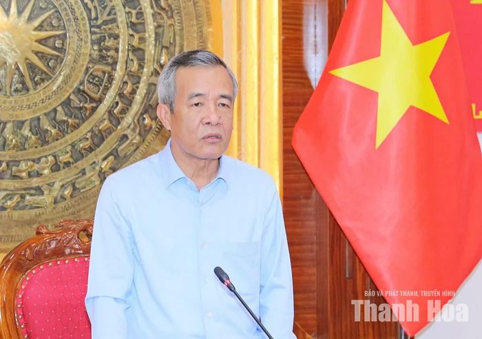 Bí thư Tỉnh ủy Lê Đức Thái phát biểu kết luận hội nghị.