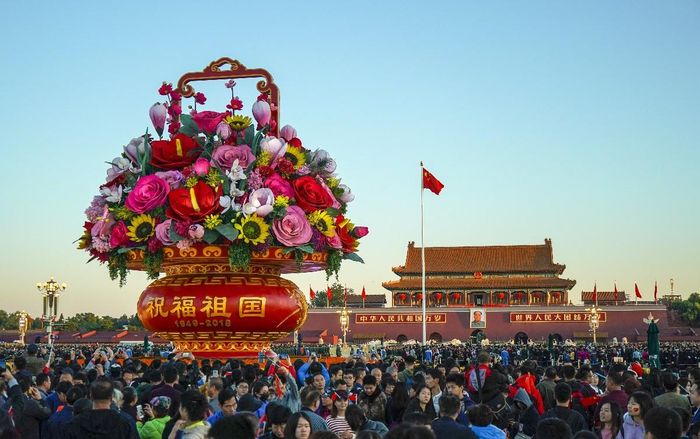 Kỳ nghỉ Quốc khánh là kỳ nghỉ dài nhất trong năm đối với hầu hết người dân Trung Quốc. Ảnh: Xinghuanet