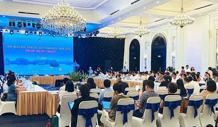  Quang cảnh Hội nghị xúc tiến du lịch toàn quốc năm 2026 tại TP. Quảng Ninh. Ảnh: ĐVCC 
