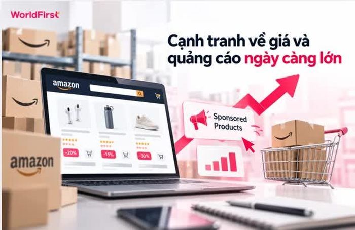 Sản phẩm trên Amazon thường cạnh tranh về giá, đánh giá, tốc độ giao hàng và chất lượng dịch vụ.