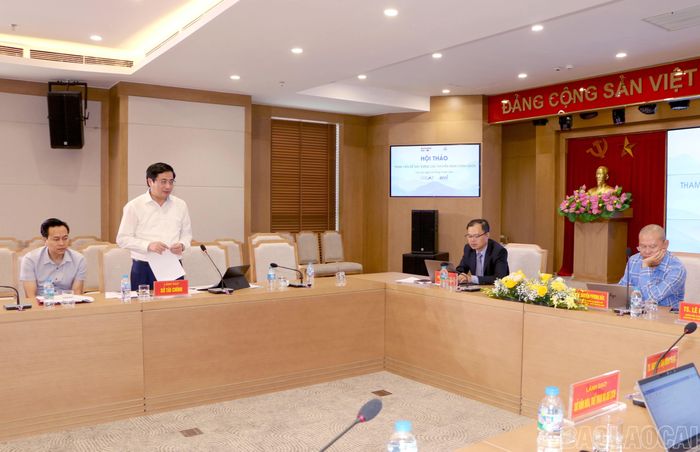 Đại diện sở, ngành tham gia thảo luận tại hội thảo.