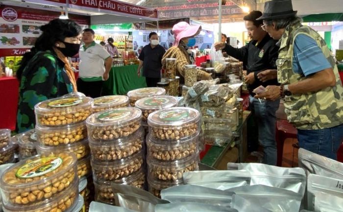 Các dòng sản phẩm hạt điều OCOP vùng xa tại Hội chợ xúc tiến thương mại toàn quốc