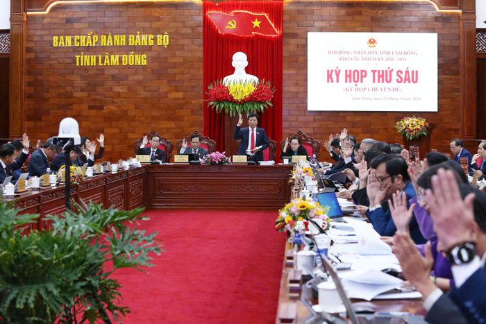Các đại biểu thông qua chương trình kỳ họp