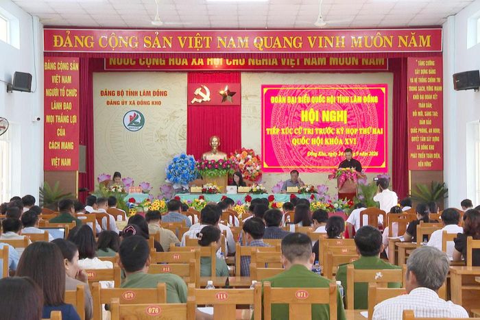 Đoàn ĐBQH tiếp xúc cử tri các xã Đồng Kho và xã Bắc Ruộng