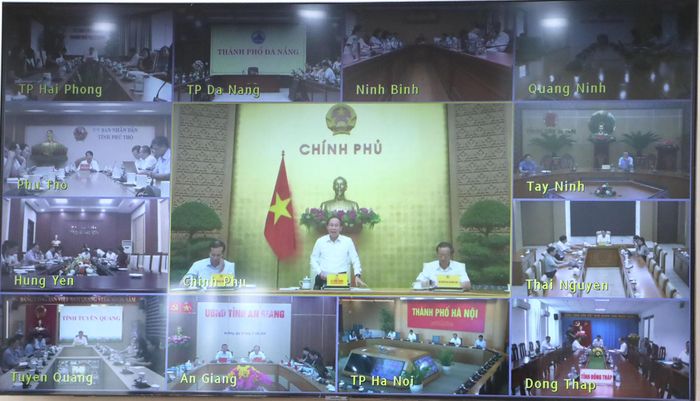 Hội nghị được tổ chức trực tiếp tại Hà Nội và kết nối trực tuyến tới điểm cầu các địa phương