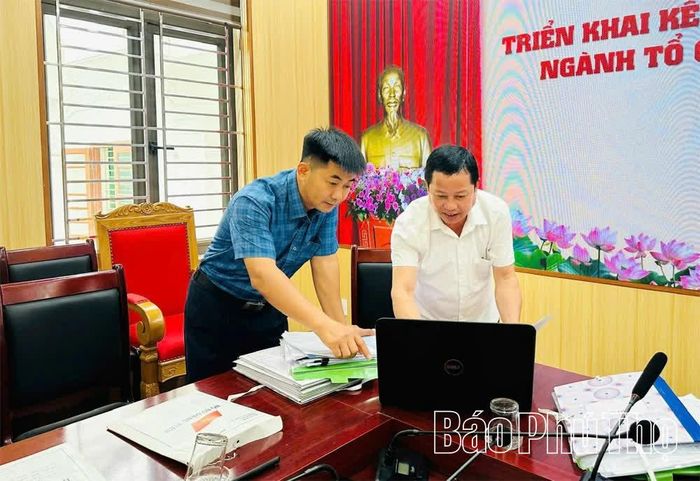 Quy trình số hóa hồ sơ đảng viên tại xã Liên Hòa được kiểm soát chặt chẽ, bảo đảm nghiêm ngặt theo tiêu chí “đúng - đủ - sạch - sống”.